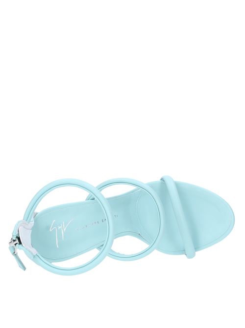 Sandali Harmony plateau in ecopelle GIUSEPPE ZANOTTI | E300005-012 HARMONYFLACE AZZURRO